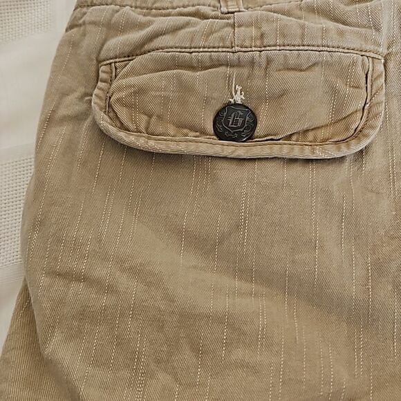 Guess Men's Cargo Khaki Cotton Shorts Size 31 - Picture 13 of 16